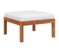 vidaXL Repose-Pied de Jardin avec Coussin Repose-Pied de Patio Meuble de Terrasse Meuble de Jardin Repose-Pied d'Extérieur Bois d'Acacia Massif