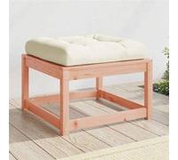 vidaXL Tabouret de jardin Bois massif Douglas avec coussin