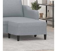 vidaXL Repose-pied en tissu gris clair 70x55x41 cm