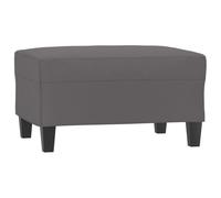 vidaXL Repose-Pied Pouf de Chambre à Coucher Tabouret de Canapé Meuble de Salle de Séjour Maison Intérieur Gris 70x55x41 cm Similicuir