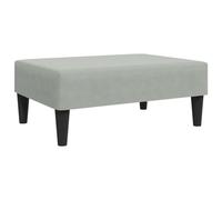 vidaXL Tabouret 77x55x31 cm velours gris clair Modèle 379557