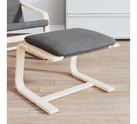 vidaXL Repose-pied Gris foncé 51x41x40 cm Tissu
