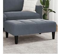 vidaXL Tabouret repose-pied 77 x 55 x 31 cm velours gris foncé 4007367