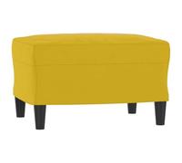 vidaXL Repose-Pied Jaune 60x50x41 cm Velours