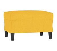 vidaXL Repose-pied Jaune clair 60x50x41 cm Tissu