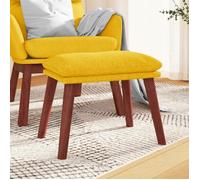 vidaXL Repose-pied 341464 Jaune moutarde 45x29,5x39 cm Tissu multicolore
