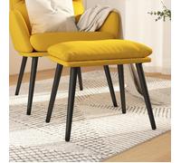 Tabouret 45x29,5x35 cm tissu mosterdgeel341500