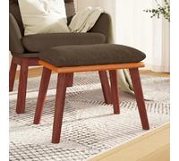 Repose-pied Marron 45x29,5x35 cm Tissu et similicuir