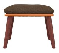 Repose-pied Marron 45x29,5x35 cm Tissu et similicuir