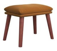 vidaXL Repose-pied Pouf de Salon Tabouret de Canapé Meuble de Salle de Séjour Tabouret de Salon Intérieur Marron 45x29,5x35 cm Velours