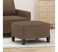 vidaXL - Repose-pied Marron Tissu