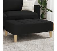 vidaXL Repose-pied 4007391 en tissu 77x55x31 cm Noir