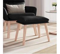 Vidaxl Repose-Pied Noir 45x29,5x35 Cm Tissu Multicolore