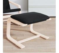 vidaXL Repose-pied 351066 - Tissu noir 51x41x40 cm