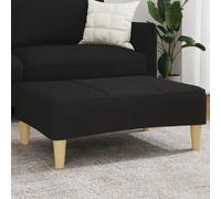 vidaXL Repose-pied noir 77x55x31 cm tissu
