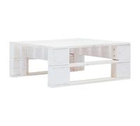 vidaXL Repose-pied Palette de Jardin - Bois Blanc