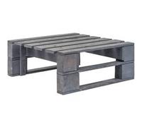 vidaXL Repose-pied palette de jardin bois gris Gris G