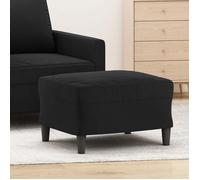 vidaXL Repose-pied en velours noir 60x50x41 cm