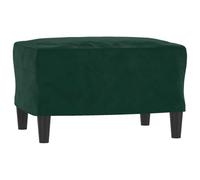 vidaXL Repose-Pied Pouf de Chambre à Coucher Tabouret de Canapé Meuble de Salle de Séjour Maison Intérieur Vert Foncé 60x50x41 cm Velours