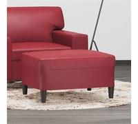 vidaXL Repose-pied Pouf de Chambre à Coucher Tabouret de Canapé Meuble de Salle de Séjour Maison Intérieur Rouge Bordeaux 70x55x41 cm Similicuir Rouge G