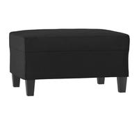 vidaXL Repose-Pied Pouf de Chambre à Coucher Tabouret de Canapé Meuble de Salle de Séjour Maison Intérieur Noir 70x55x41 cm Similicuir