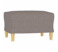vidaXL Repose-pied Pouf de Chambre à Coucher Tabouret de Canapé Meuble de Salle de Séjour Maison Intérieur Taupe 60x50x41 cm Tissu