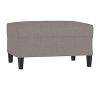 vidaXL Repose-Pied Pouf de Chambre à Coucher Tabouret de Canapé Meuble de Salle de Séjour Maison Intérieur Taupe 70x55x41 cm Tissu