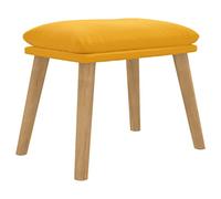 vidaXL Repose-pied Pouf Velours 45x29,5x39 cm Jaune moutarde