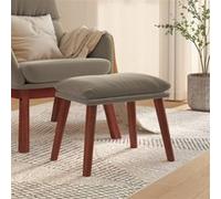 Repose-pied Pouf de Salon Tabouret de Canapé Meuble de Salle de Séjour Tabouret de Salon Intérieur Gris Clair 45x29,5x35 cm Velours