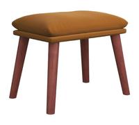 vidaXL Repose-pied Pouf de Salon Tabouret de Canapé Meuble de Salle de Séjour Tabouret de Salon Intérieur Marron 45x29,5x35 cm Velours