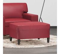 vidaXL Repose-pied - Rouge bordeaux