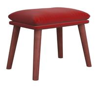 Repose-pied Pouf de Salon Tabouret de Canapé Meuble de Salle de Séjour Tabouret de Salon Intérieur Rouge Bordeaux 45x29,5x35 cm Velours