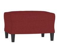 vidaXL Repose-pied Rouge bordeaux 60x50x41 cm Tissu