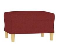 vidaXL Repose-pied 349269 Tissu 60 x 50 x 41 cm Rouge bordeaux