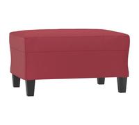 vidaXL Repose-pied pouf tabouret 70x55x41 cm similicuir Rouge bordeaux