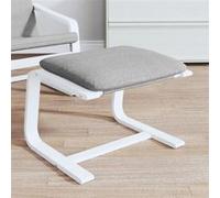 vidaXL Repose-pied Gris clair 51x41x40 cm Tissu