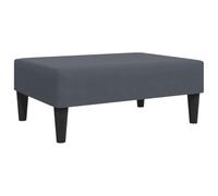 vidaXL Repose-Pied, Tabouret de Canapé, Pouf de Salon, Meuble de Salle de Séjour Chambre à Coucher Maison Intérieur, Gris Foncé Velours