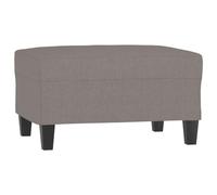vidaXL Repose-pied Pouf Tabouret 70x55x41 cm Tissu Taupe