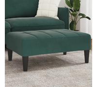 vidaXL Repose-pied vert foncé 77x55x31 cm velours