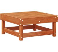 vidaXL Repose-pieds de jardin en bois de pin massif brun ciré