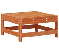 vidaXL Repose-pieds de jardin en bois de pin massif brun ciré 62 x 62 x 32 cm