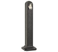 vidaXL Réservoir de jardin avec robinet Anthracite Aspect de pierre