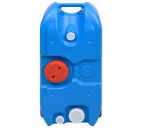 vidaXL Réservoir d'eau de camping avec roulettes 40 L bleu