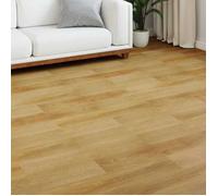 vidaXL Revêtement de sol en laminate 15 pcs Marron doré, Salon, sol en stratifié rectangulaire moderne pour maison, résistant, système à clip, grain unique