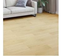vidaXL Revêtement de sol en laminate 5 pcs Beige doux, Salon, sol en stratifié rectangulaire moderne pour maison, résistant, système à clip, grain unique