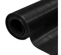 vidaXL Revêtement de sol noir 1 x 5 m en caoutchouc