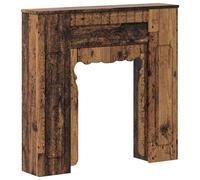 vidaXL Revêtement pour cheminée en bois vieilli, 93 x 20 x 89 cm, fabriqué en bois composite