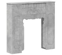 vidaXL Revêtement pour cheminée, gris béton, 93 x 20 x 89 cm, matériau composite en bois