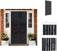 vidaXL Rideau anti-insectes Anthracite 100x220 cm Chenille - Moustiquaire