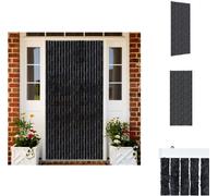 vidaXL Rideau anti-insectes Anthracite 90x220 cm Chenille - Moustiquaire